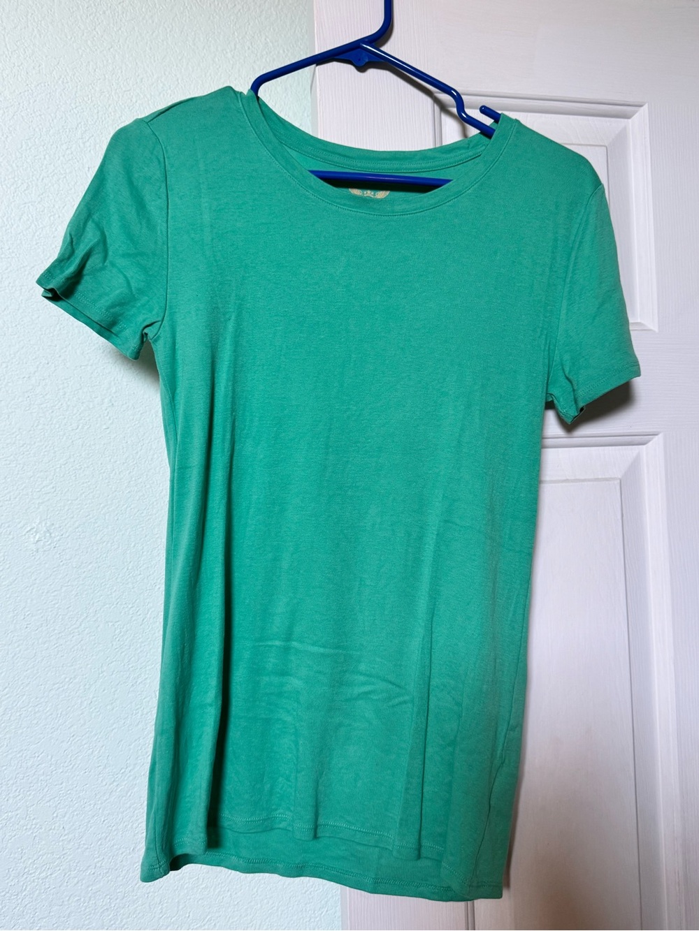 Faded Glory Short-Sleeve Crewneck Tee in Aqua Green